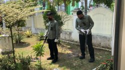 Satbrimob Polda Banten Lakukan Pengamanan Kunjungan RI 2 ke Pondok Pesantren An Nawawi Tanara