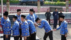 Pemkab Lampung Selatan Gelar Upacara Bulanan Sekaligus Halalbihalal 1445 H 